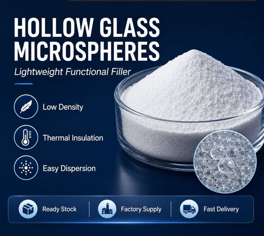 Hollow Glass Microspheres Lightweight Filler for Coatings, Plastics and Composite Materials