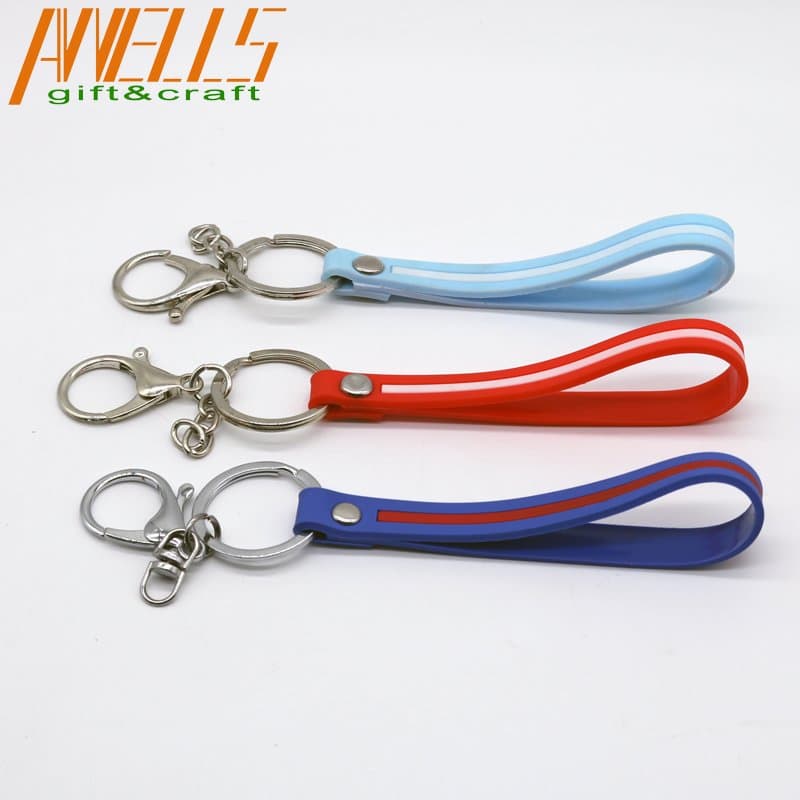 Fashion Customized Blank Strap Wrist Short Polyester Keychain Lanyard Short Animal Printed