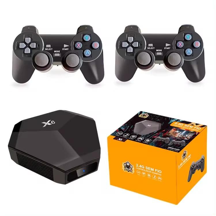 X6 Video Game Box Wireless Home Mini TV 4K Retro Console M8 Console for PS1 Gaming Stick Lite 15000 Games 64GB 4K M8 Game Stick