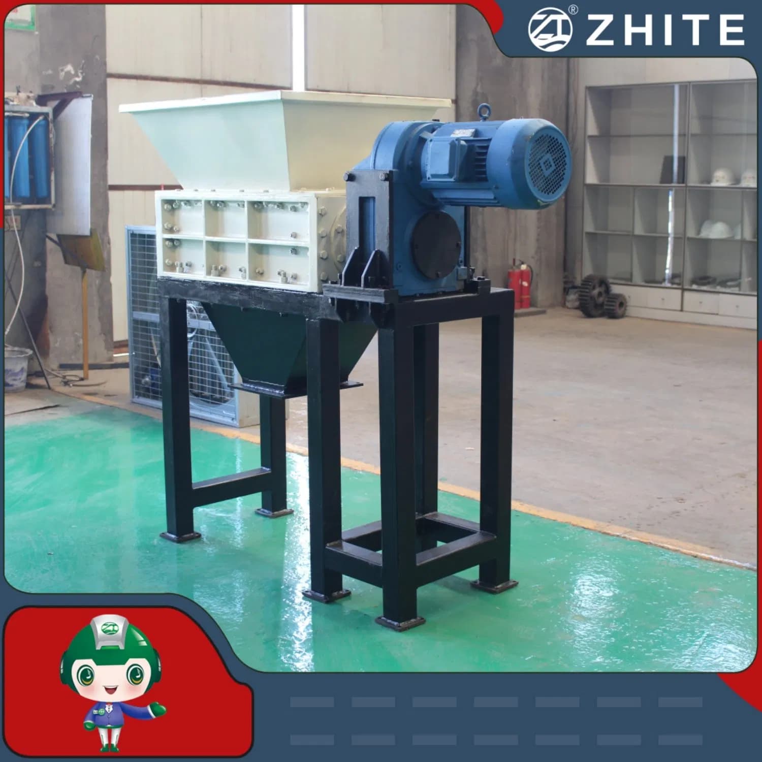 Plastic/Scrap Metal/Aluminum/Tyre/Medical /Solid Waste Double Shaft Crusher