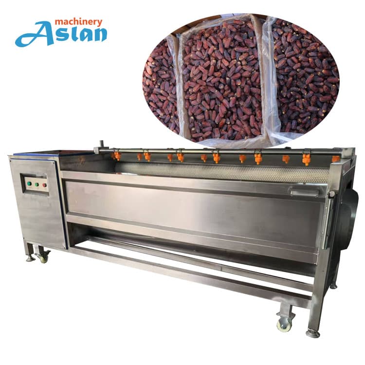 Jujube Dates Cleaning Machine Brushes Palm Dates Cleaner Machine