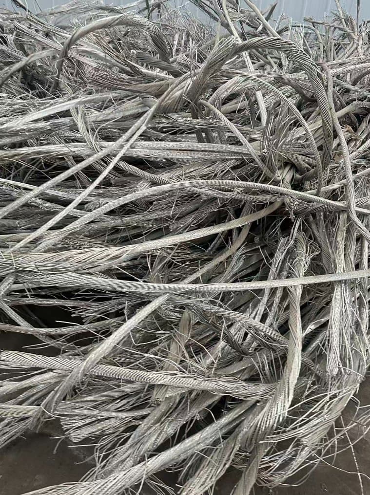 Factory Price Stripped Waste Aluminum Scrap Wire Industrial Grade Waste Clean Stripped