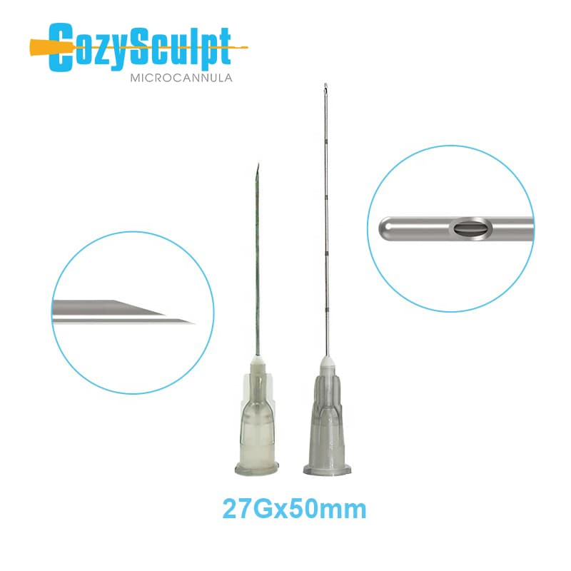 Cozysculpt Cosmetic Injection Needle Canula 27g 25mm Micro Canula for Fillers Injection