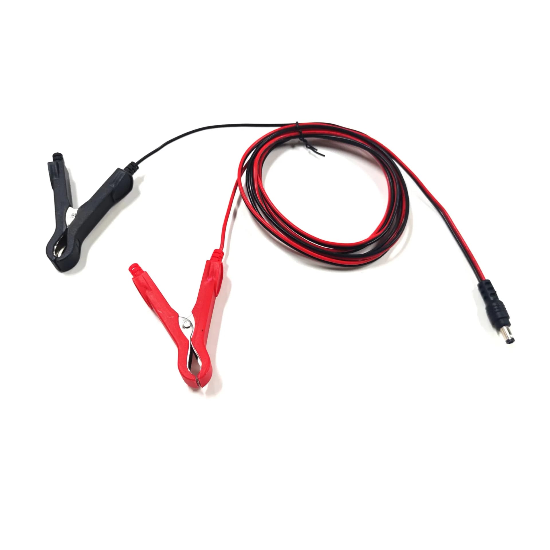 DC5521 Male to Battery Alligator Clips Battery Clamps Cable Extension Cord