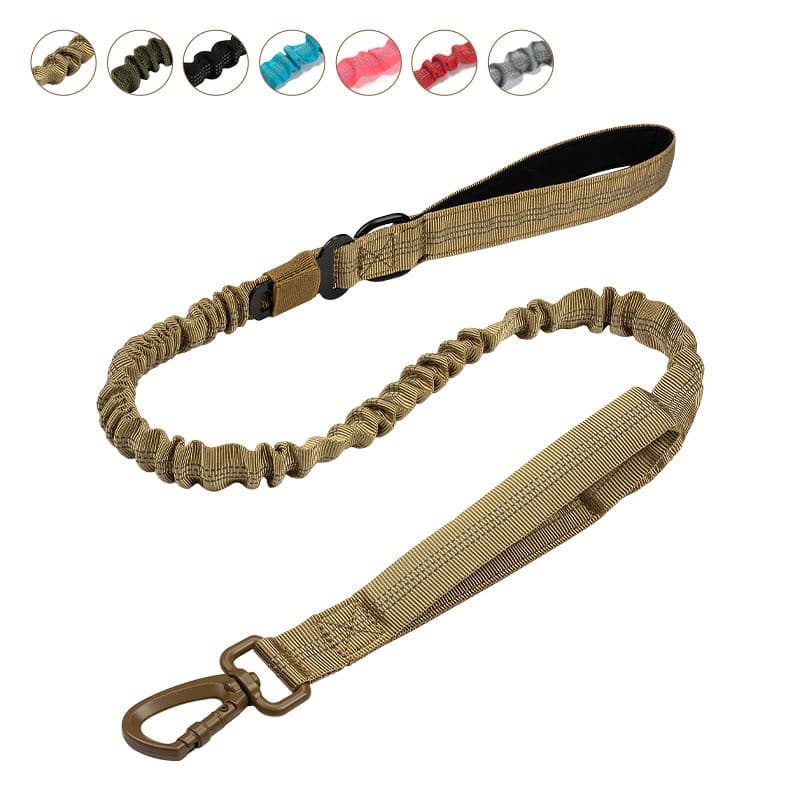 Tactical Dog Leash and Collar Set for Training with Dual Handles for Medium Large Dogs
