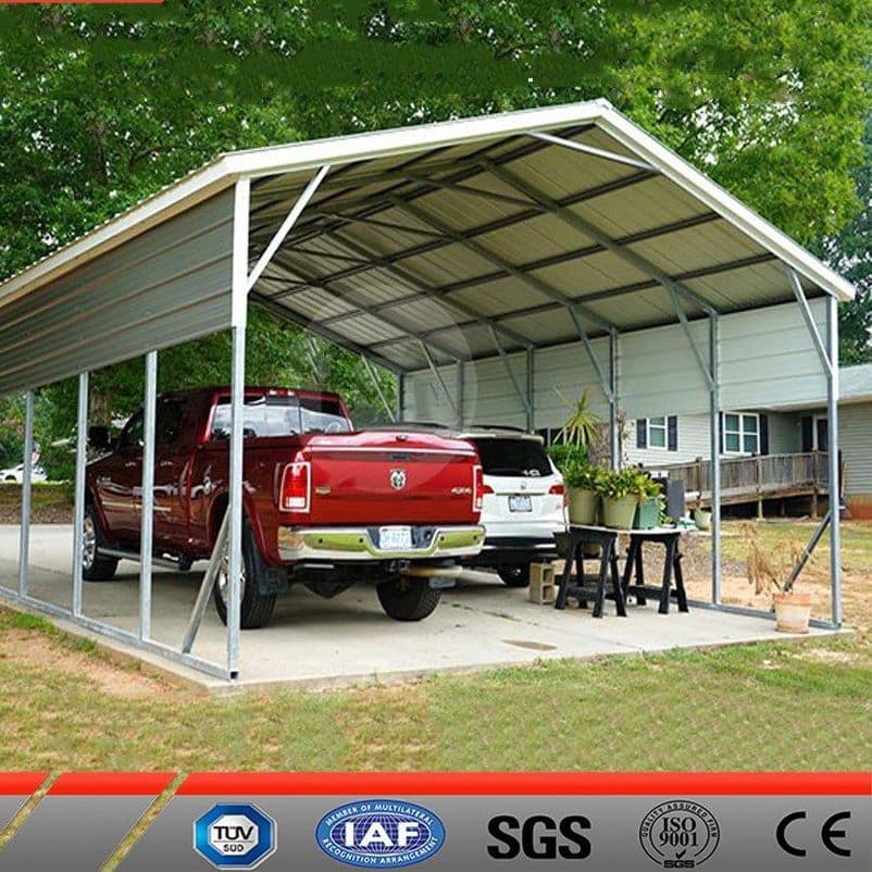 Prefabricated Steel Structure Parking Shelter with Durable Weather Resistant Roof
