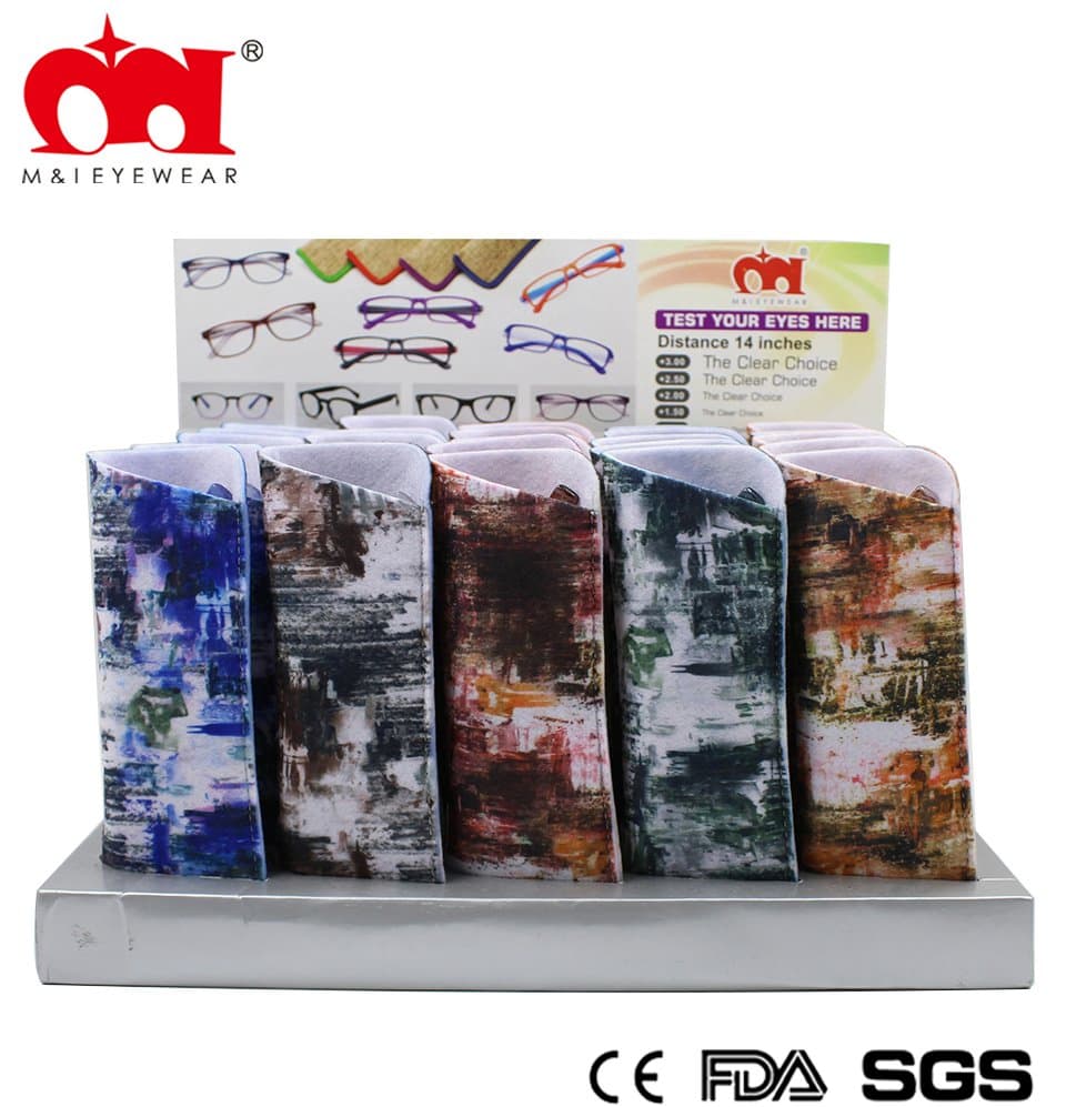 Stylish Reading Glasses and Eyeglasses Pouch with Paper Transfer (WRP902005)