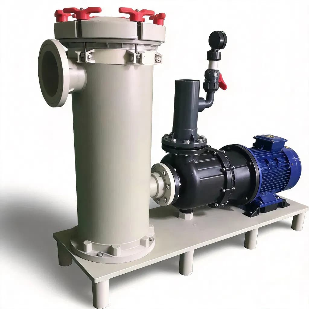 Industrial Grade PP Pump Suction Tank with Rust Free Alternative to Carbon Steel for Alkaline Solution Systems