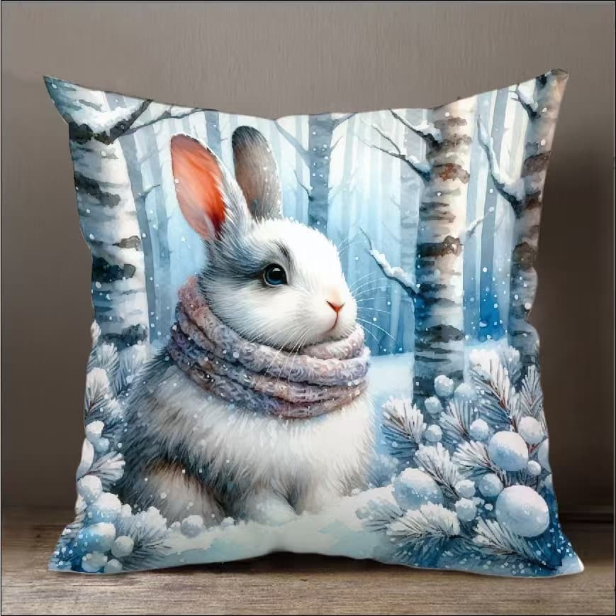 Cartoon Cute Easter Bunny Print Household Items Decorated with Pillows