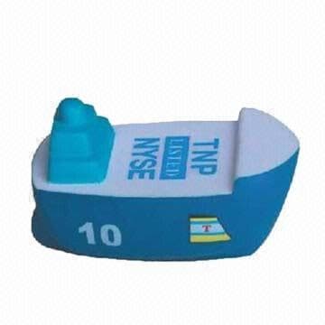 Boat Shape PU Foam Promotional Items Stress Ball OEM Ship Toys for Kids Children and Adults