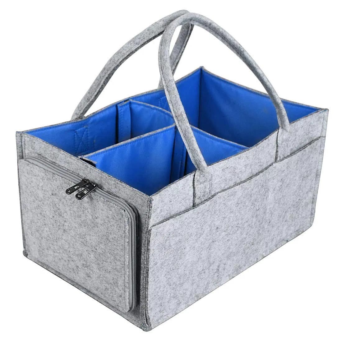 Stylish Felt Nursery Storage Basket for Car Travel and Organization