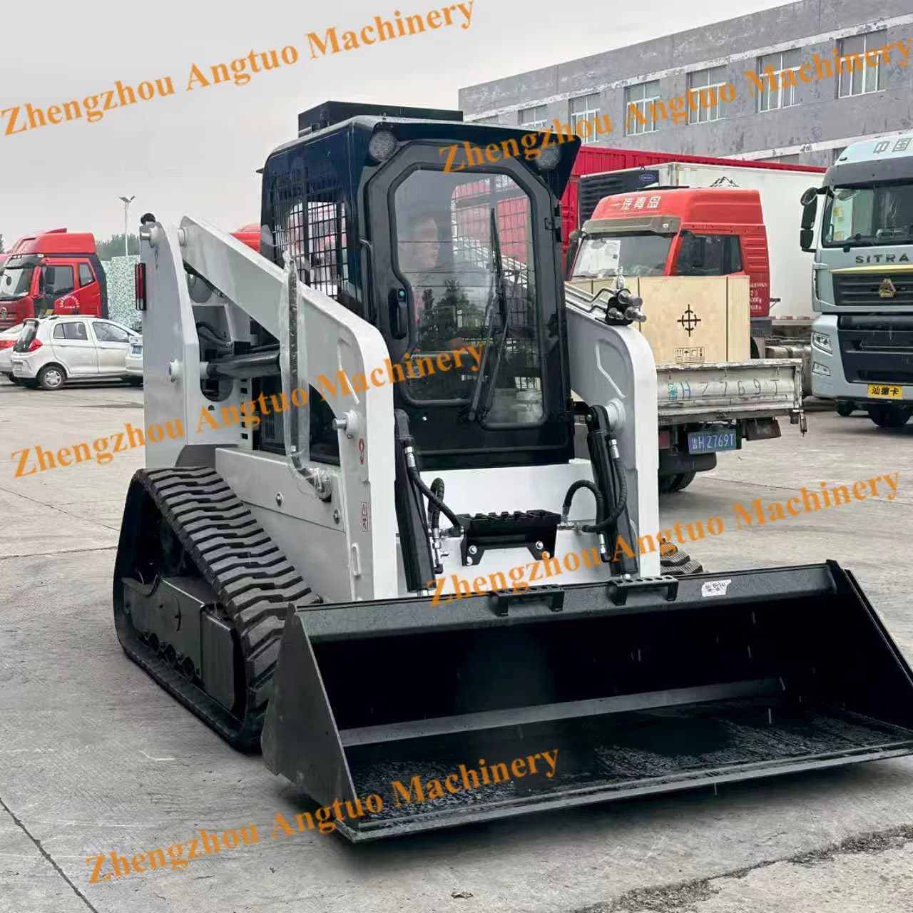 Bucket Loader Factory Customize Auger Ditcher Crawler Skid Steer for Agriculture Construction