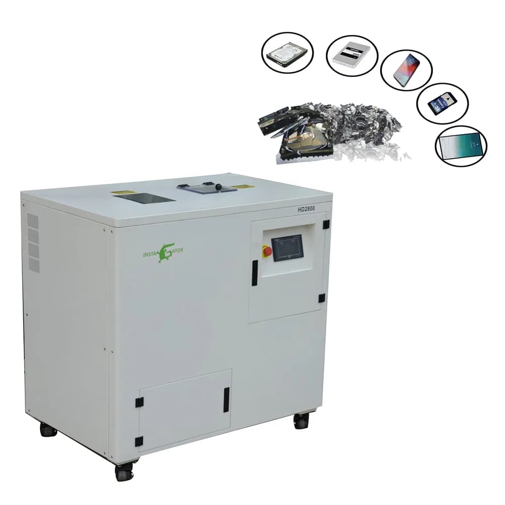 Heavy Duty iPad Shredder for E-Media Items Hard Drive USB HD 2800