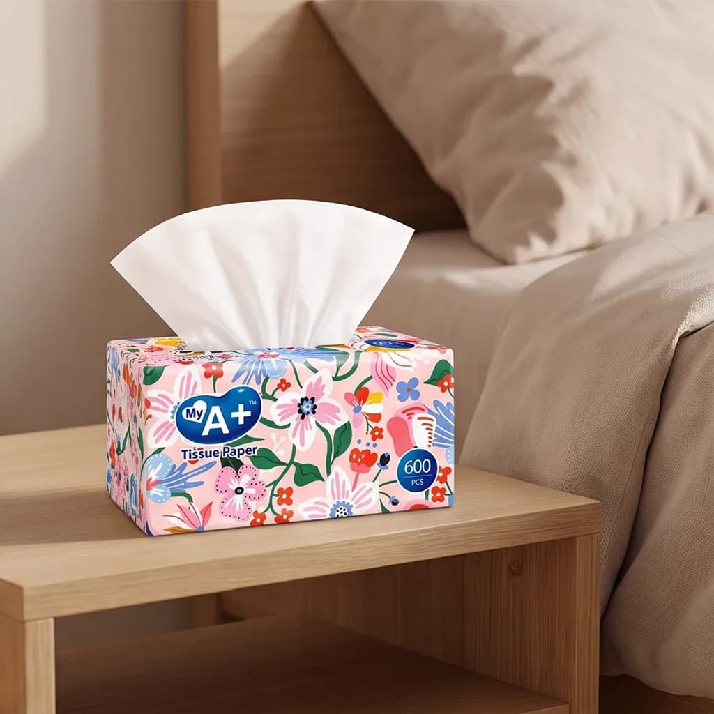 My a+ Brand OEM Factory Price Wholesale Soft Pack Facial Tissue Paper