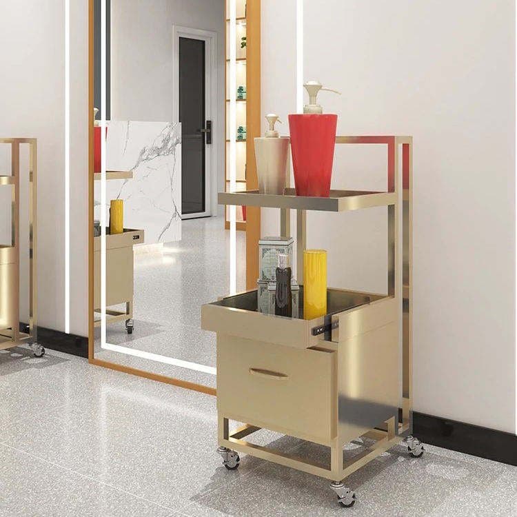 Multifunctional SPA Barbershop Drawer Pulley Bestselling High Quality Trolley Lifting Cart