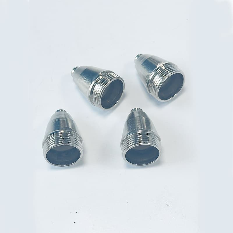10PCS 1.1/1.3/1.5/1.7mm P80 Plasma Electrode Nozzle Cutting Torch 60A 80A 100A P80 CNC Plasma Torch Tip Electrode Nozzle