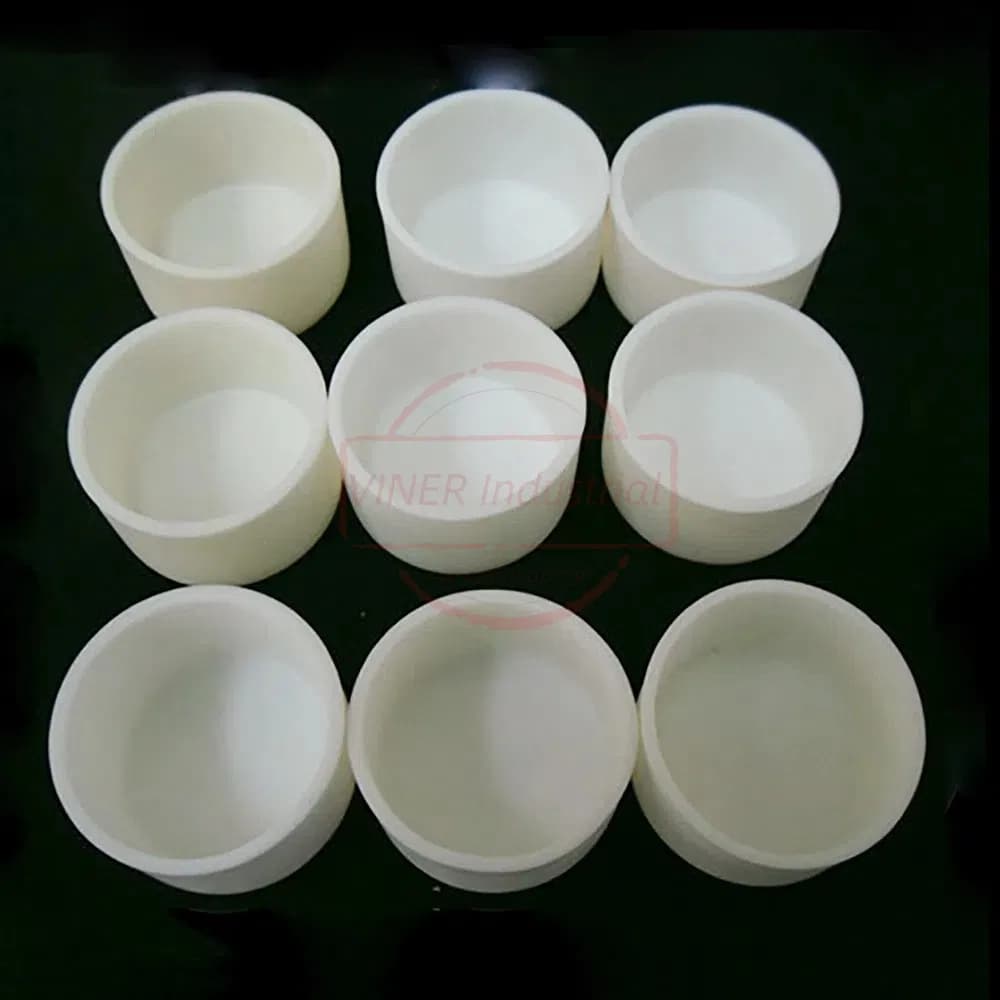 High Temperature Resistant 99.9% Al2O3 Tray Alumina Ceramic Crucible