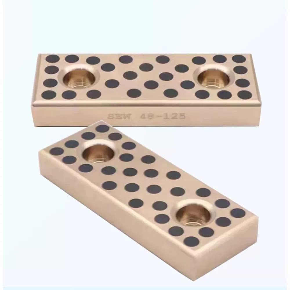 28*75*5mm Self-Lubricating Copper Plates Graphite Brass Bronze Sliding Plate