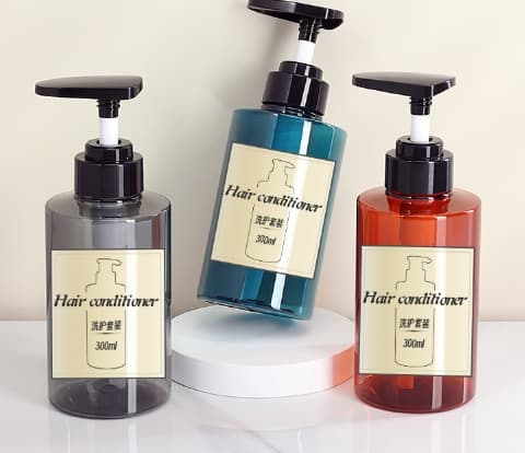 Custom 300ml 500ml Luxury Hotel Pump Bottles for Shampoo & Shower Gel - Pet Lotion Dispensers