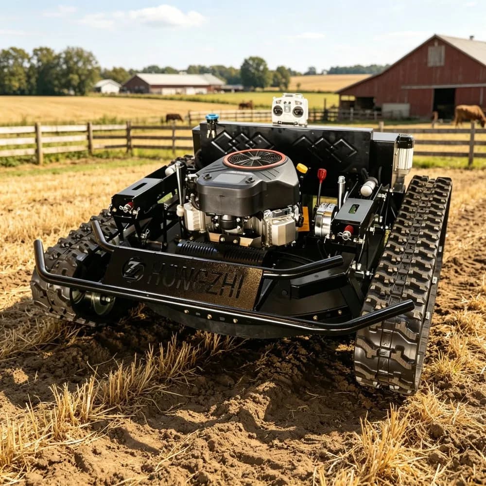 Cross Continent Supply Tank Remote Mower Loncin Dual Cylinder Engine Brushless Motor Full Safety Blade Snow Shovel Kit Free Shipping Terms