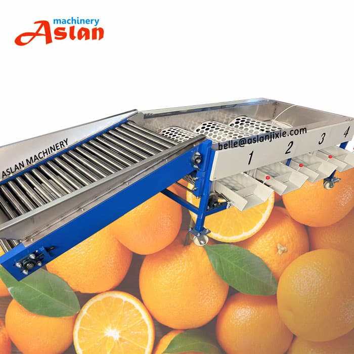 Orange Citrus Roller Grading Machine Navel Orange Apple Cleaning Sorting Grader Machine