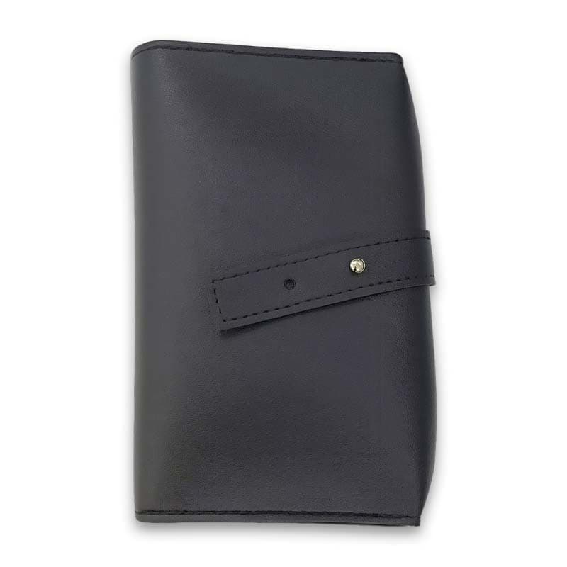 Portable Foldable Leather Electronic Organizer Bag for Cables & Gadgets
