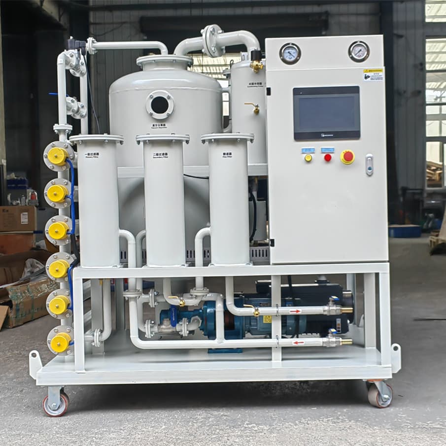 Double Stage Vacuum Dehydration Degassing Filtering Transformer Oil Purifier