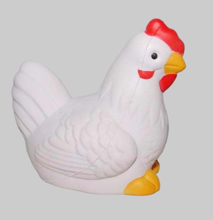 Wholesale Toys Chicken Shape PU Anti Stress Toy Promotional Custom Animals Stress Balls Juguetes