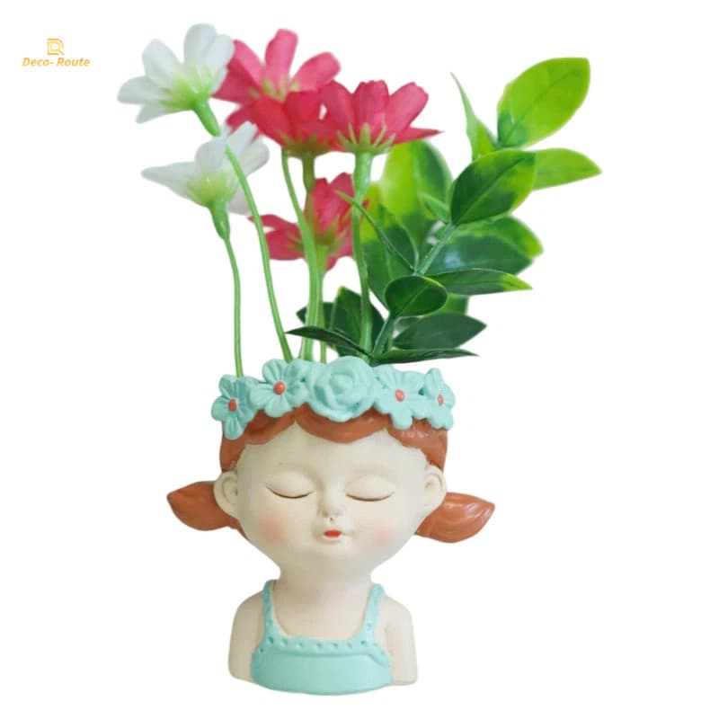 OEM Customizable Polyresin Butler Potted with Tray for Welcome Entrance