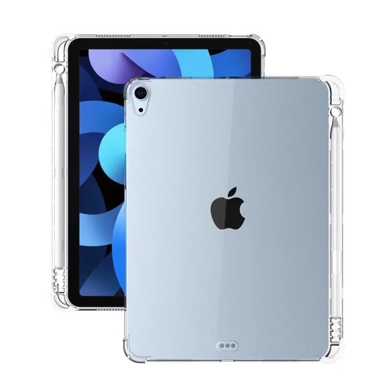 Shockproof with Pencil Holder Clear Flexible TPU Tablet Case for iPad/PRO 12 Inch 2022 4th Generation 3rd/2ND/1st Gen
