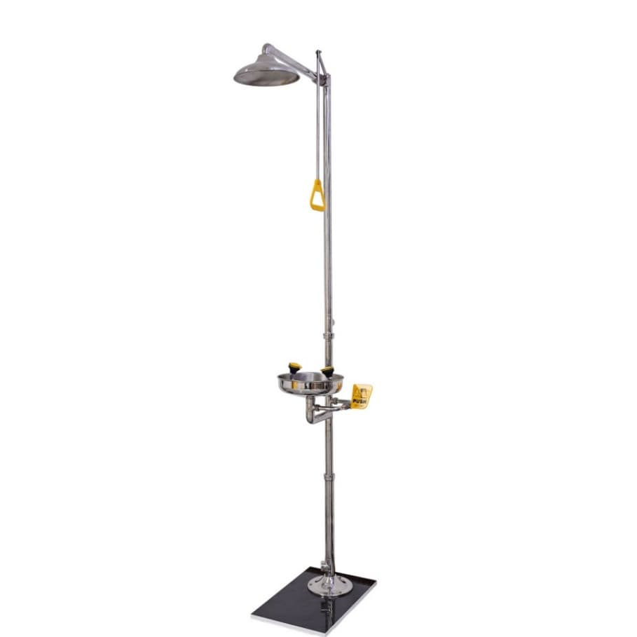 New Fashion Easy to Operate Industrial Stainless Steel Eyewash Station Vertical Unit for Petrochemical Plant