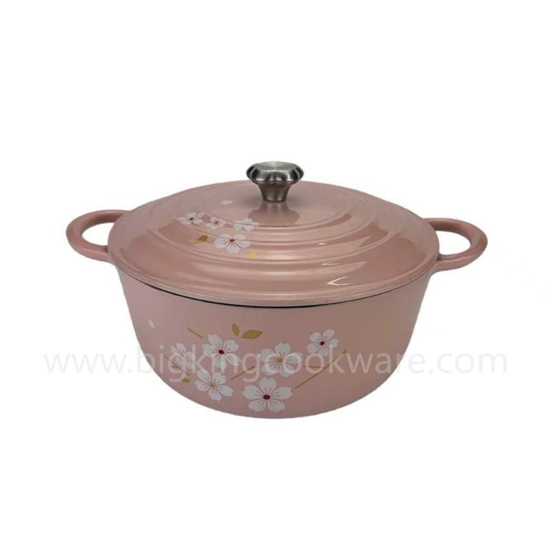 New Design Decal Cast Iron Enamel Pot, Soup Pot, Bread Pot