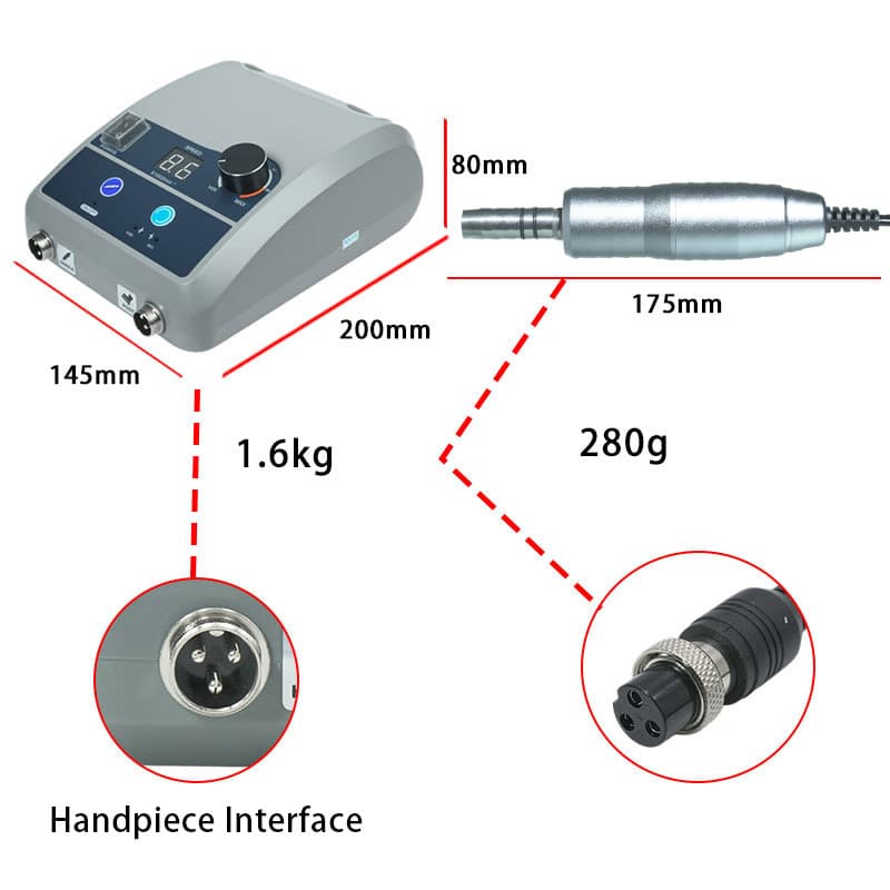 Strong Dental Lab Micro Motor 50000 Rpm Brushless E Type Dentist Drill