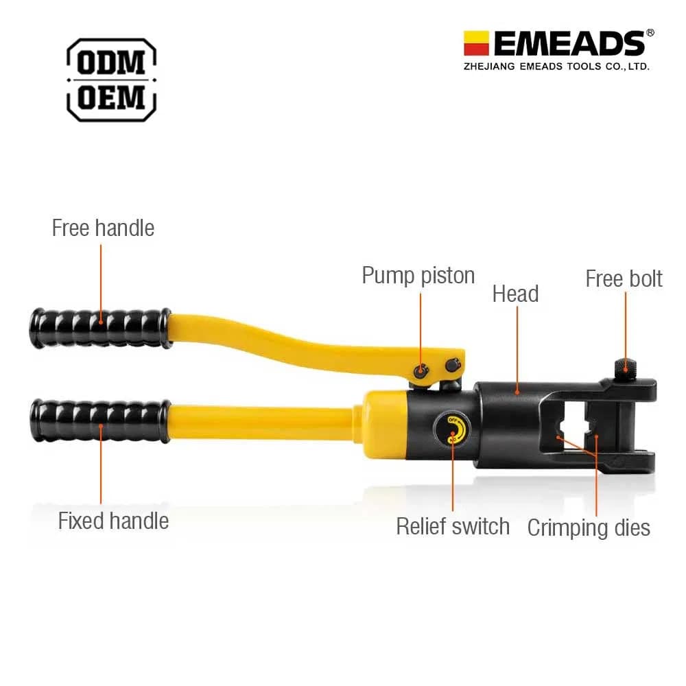New Manual Hydraulic Tools Emeads China Plier Hand Tool Work Efficiently Crimping Yqk-120