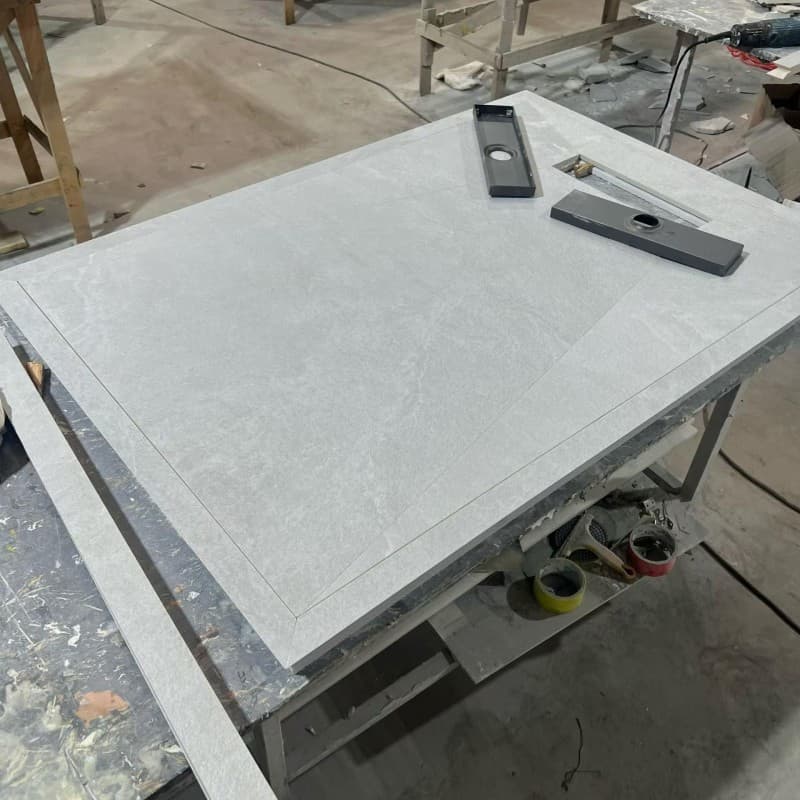 Luxury Integrated Porcelain Slab Sintered Stone Furniture Shower Panel for Bathroom Shower Enclosures