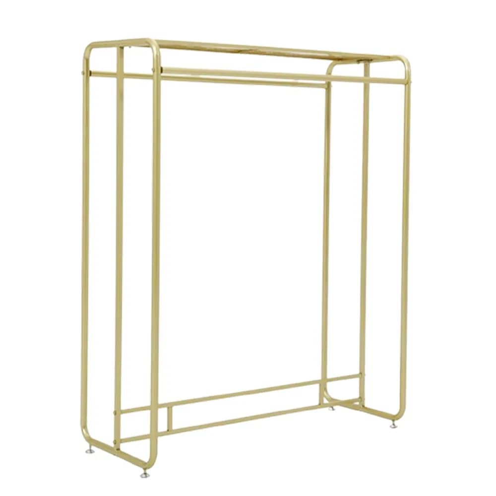 Fashionable Design Double-Row Floor Type Display Rack in /Glossy Black/White/Golden/Silver with Upper Board Made of Iron/Stainless Steel/for Houseware/Boutique