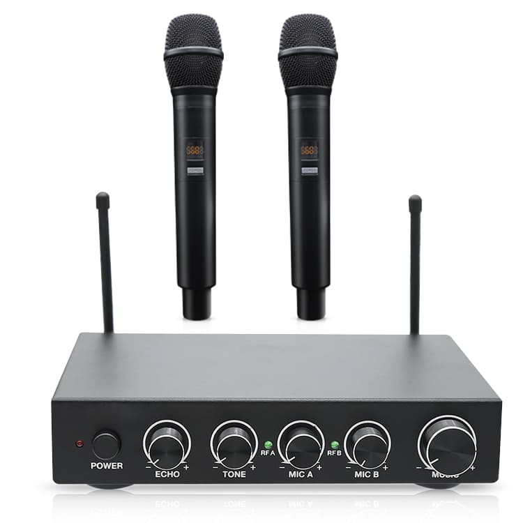 UHF Mixer Customized Machine Machines Professional Mic Microphone System Wireless Microphones Karaoke