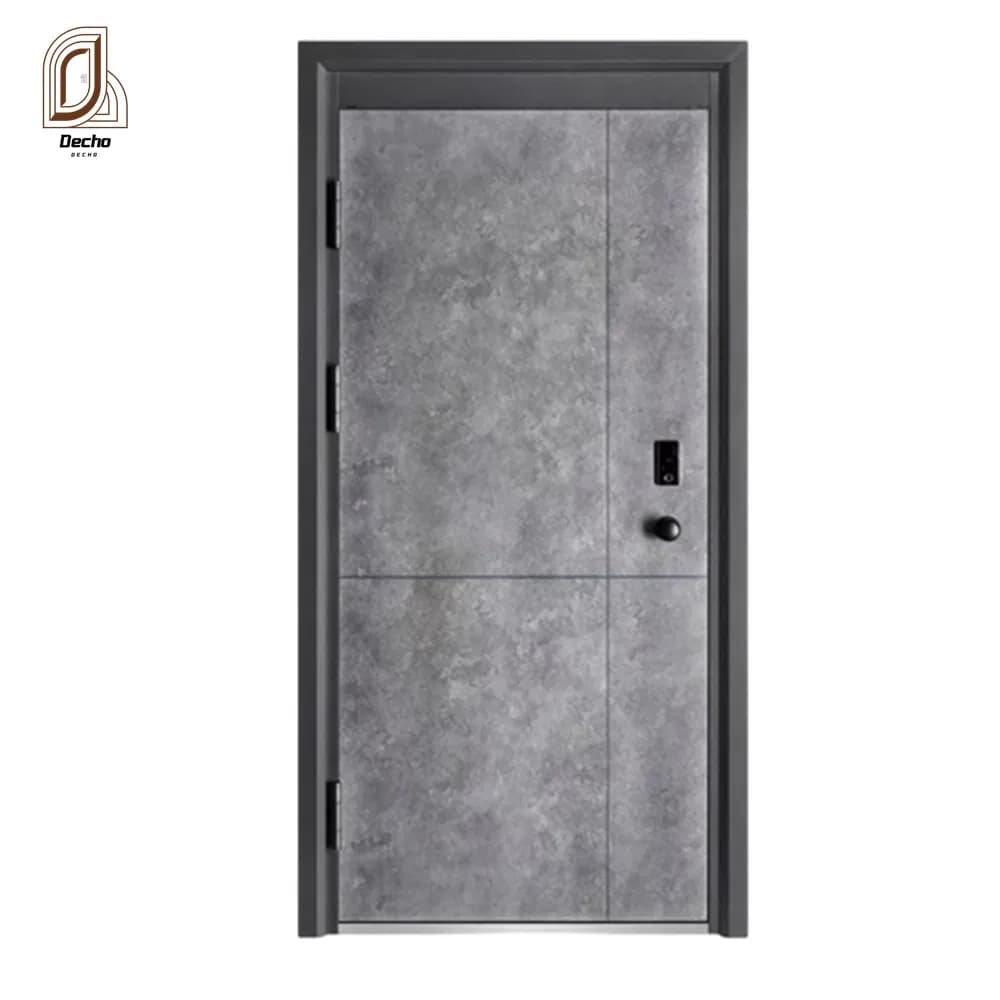 China Factory Single Double New Turkish Design Exterior Secure Metal Steel Door Homes Entrance Morden Front Security Steel Door