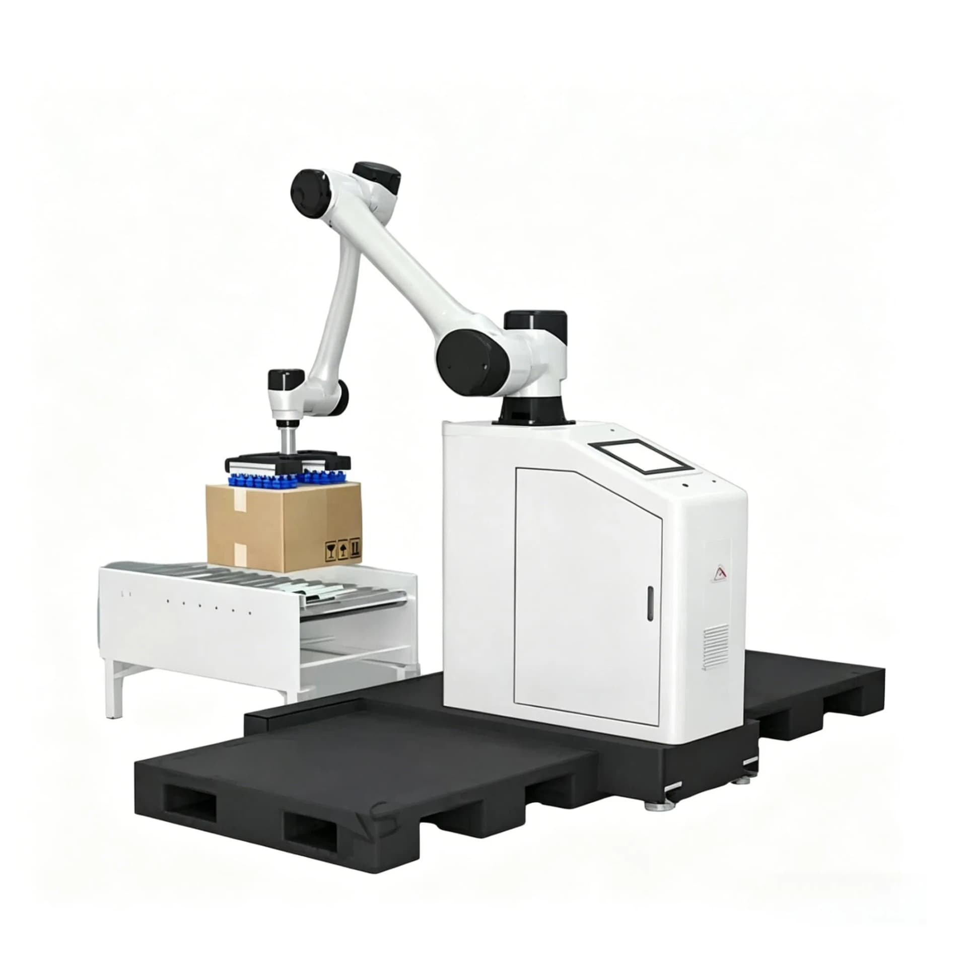 Versatile Movable Robotic Palletizer for Enhanced Production Efficiency