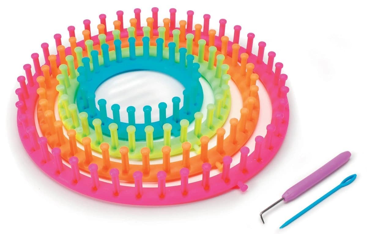 Round Plastic Knitting Looms, Set of 4 with 11-Inch, 9-Inch, 7-Inch and 5-1/2 Inch Sizes