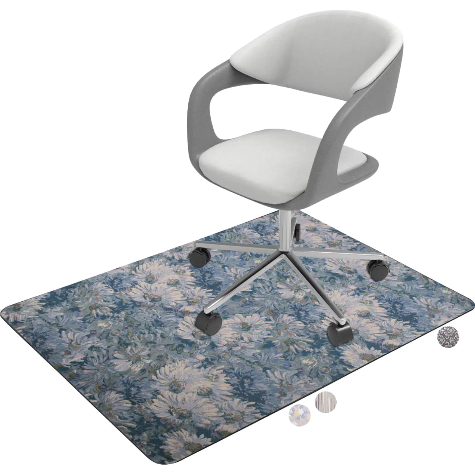Stylish Cushioned PVC Chair Mat for Home and Office Use
