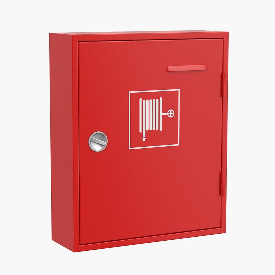 Durable Metal Fire Hose Reel Storage Cabinet for Safety