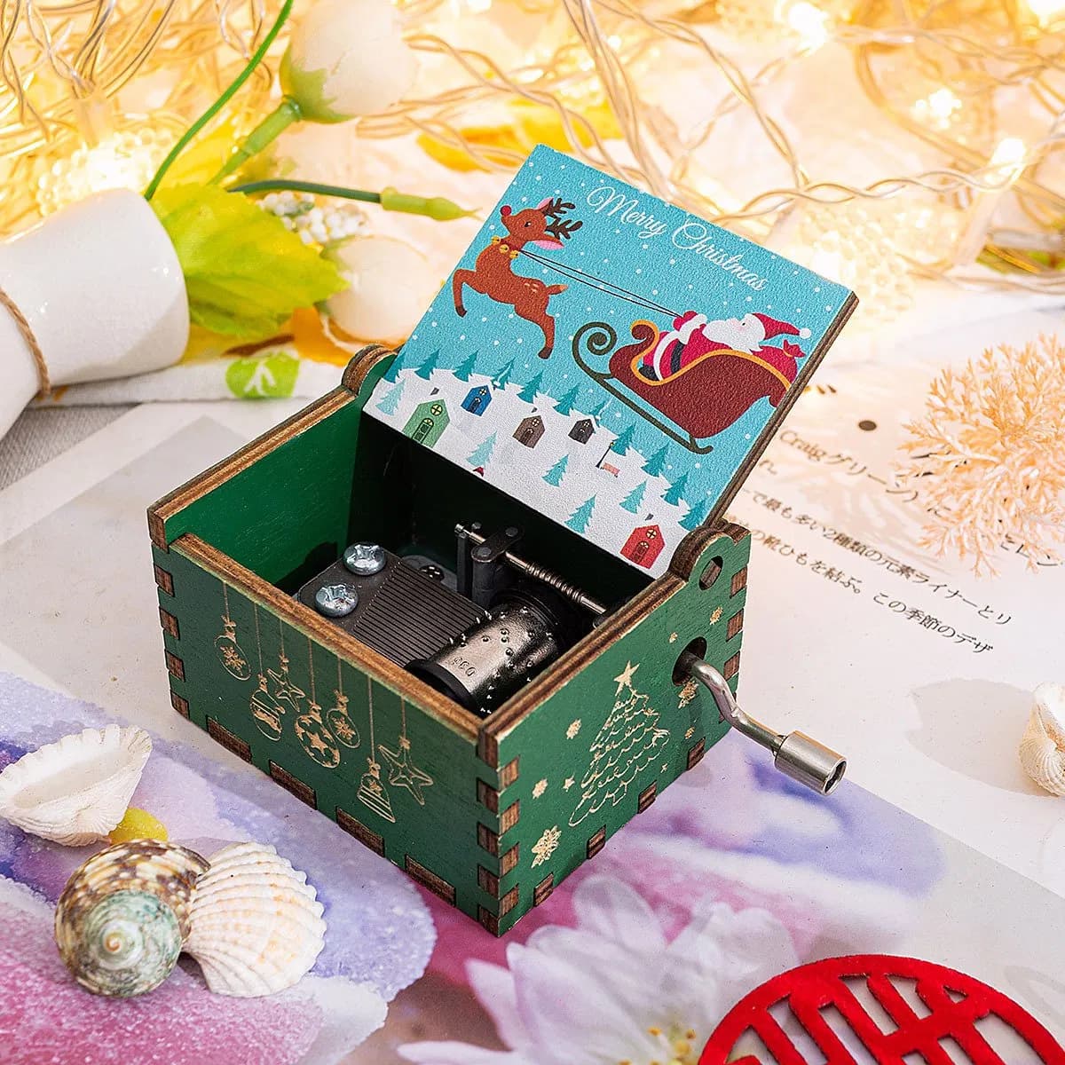 Wholesale Price OEM Manufacturer Personalized Tourist Souvenirs Holiday Promotional Gifts Custom Design Printing Wind up Wood Wooden Music Musical Box Factory