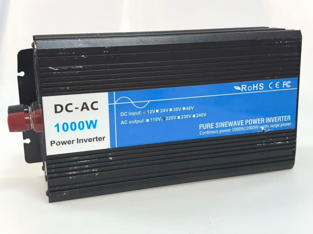 Pure Sine Wave Inverter DC12V/24V/48V High Power 1000W Solar Photovoltaic Grid-Tie Converter 220V 94.8% Efficiency China