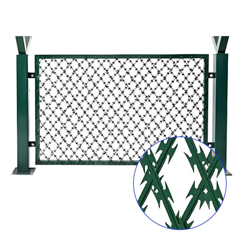 High Security Wire Mesh Fence 358 Anti Climb Fence with H Post