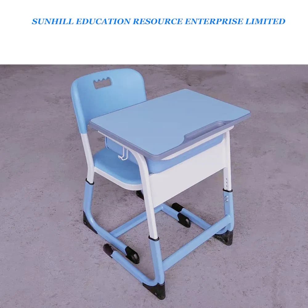 Hot Sales School Furniture, Student Desk and Chair, Classroom Table Chair Set