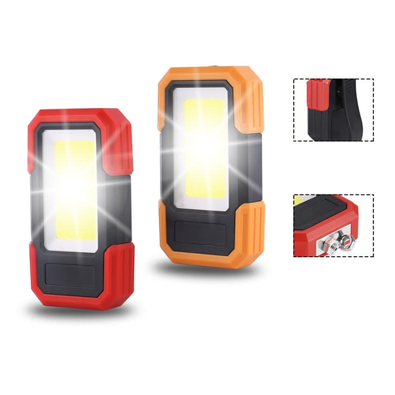Helius Portable Easy Use Battery Powered COB LED Work Light Flashlight