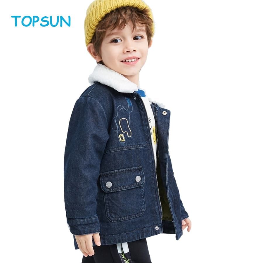 Boutique Baby Coats Lovely Kids Boys Washed Denim Jackets Coat Autumn Jacket Coat