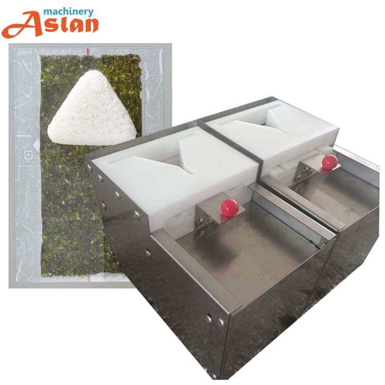 Triangle Onigiri Wrapping Packaging Machine Sushi Rice Ball Seaweed Packing Machine