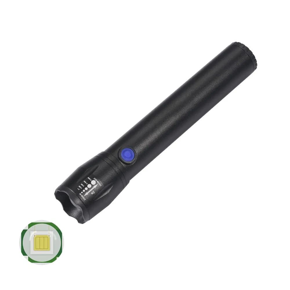 Helius Strong Light Built-in Lithium Battery Charging Outdoor Waterproof Flashlight